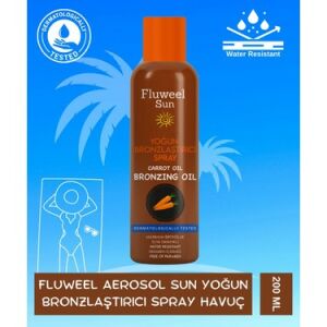 Fluweel Aerosol Sun Yoğun Bronzlaştırıcı Spray Havuç 200 ml