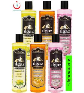 Ilgaz Elit Kolonya Seti 6x400 ml - 2 Ihlamur Kolonyası + 2 Mandalina Kolonyası + 2 Japon Kirazı Kolonyası