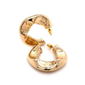 Chn-1017-12 Vintage Halka Küpe Gold