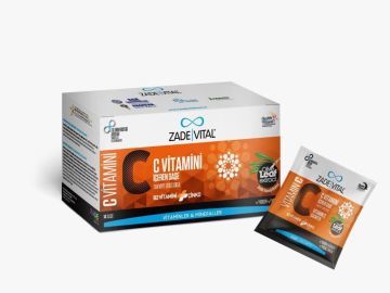 Zade Vital C Vitamini + B2 Vitamin + Çinko + Zeytin Yaprağı Ekstresi İçeren 14 Saşe