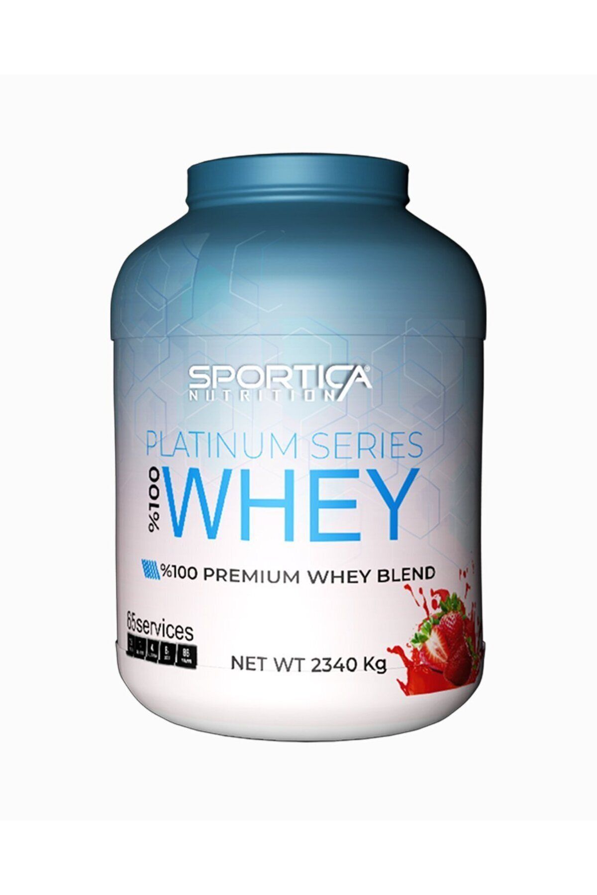 Sportica Nutrition Whey Protein Platinium Series 2340 gr Çilek