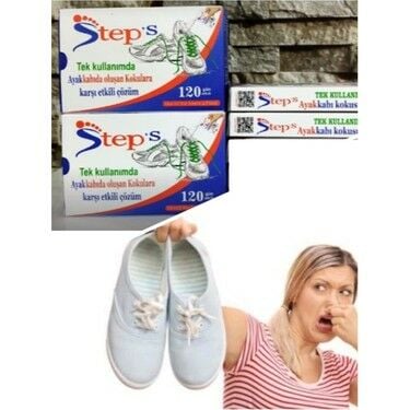 Step's Ayakkabı Koku Önleyici 12 gr 100'lü Fanus