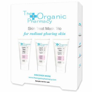 The Organic Pharmacy Skin Treat Mask Trio - Aydınlatıcı Enzim Maskesi 10 ml + Arındırıcı Kil Maskesi 10 ml + Nemlendirici Bakım Maskesi 10 ml