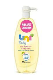Uni Baby Boyasız Saç ve Vücut Şampuanı Pratik Kapak 500 ml