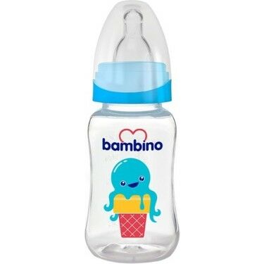 Bambino Düz PP Biberon 150 ml - Mavi