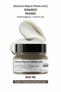 L'Oreal Professionnel Absolut Repair Molecular Tüm Yıpranmış Saçlar İçin Yoğun Onarıcı Maske 500 ml
