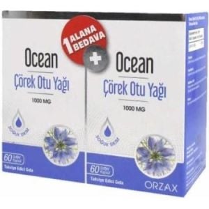Ocean Çörek Otu Yağı 1000 mg 60 Kapsül - 1 Alana 1 Bedava