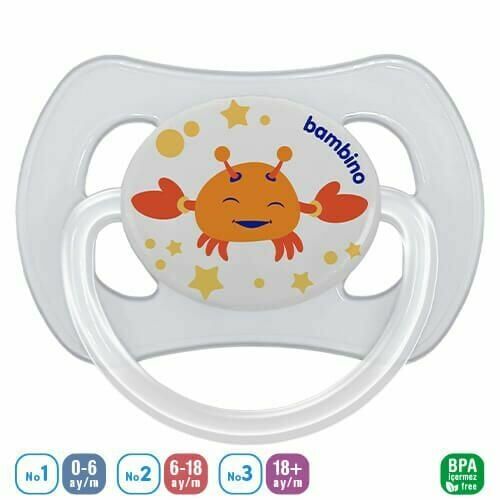 Bambino 2510 Desenli Kelebek Damaklı Emzik 18+ Ay