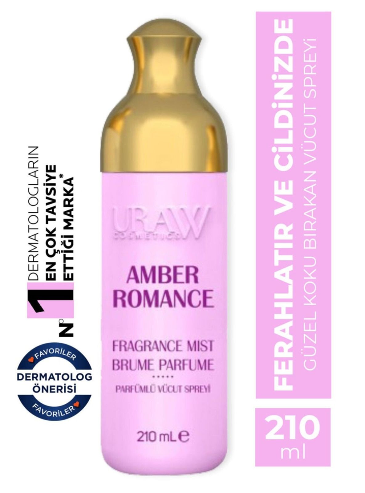 Uraw Cosmetics Amber Vücut Spreyi 210 ml