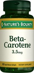 Nature'S Bounty Beta Carotene 3,5 Mg 60 Softgels