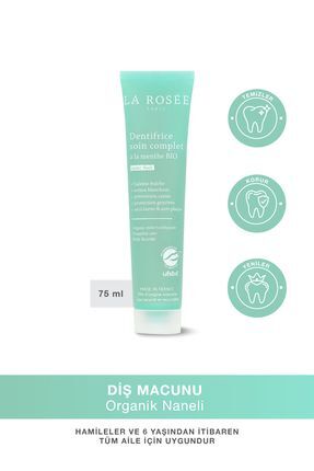 La Rosee Diş Macunu Organik Nane Aromalı 75 ml