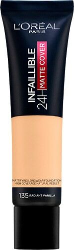 L'Oreal Paris Infaillible 24H Matte Cover Yüksek Kapatıcı Fondöten - Radiant Vanilla 135