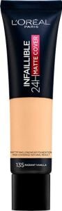 L'Oreal Paris Infaillible 24H Matte Cover Yüksek Kapatıcı Fondöten - Radiant Vanilla 135