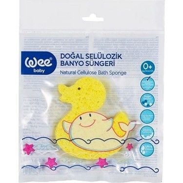 Wee Baby Doğal Selülozik Banyo Süngeri 915 - Sarı Ördek