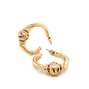Chn-1017-18 Vintage Halka Küpe Gold
