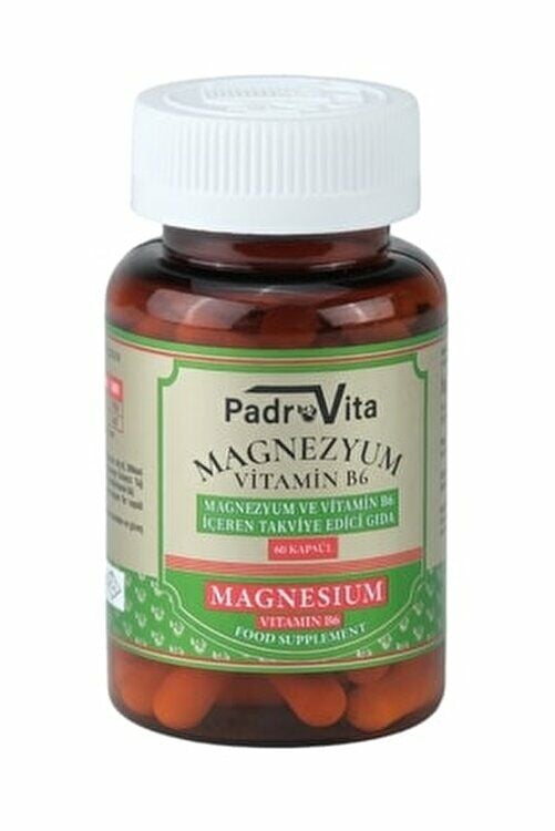 Padrovita Magnezyum ve Vitamin B6 60 Kapsül