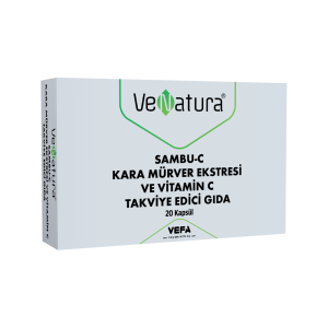 VeNatura SAMBU-C Kara Mürver Ekstresi ve Vitamin C 20 Kapsül