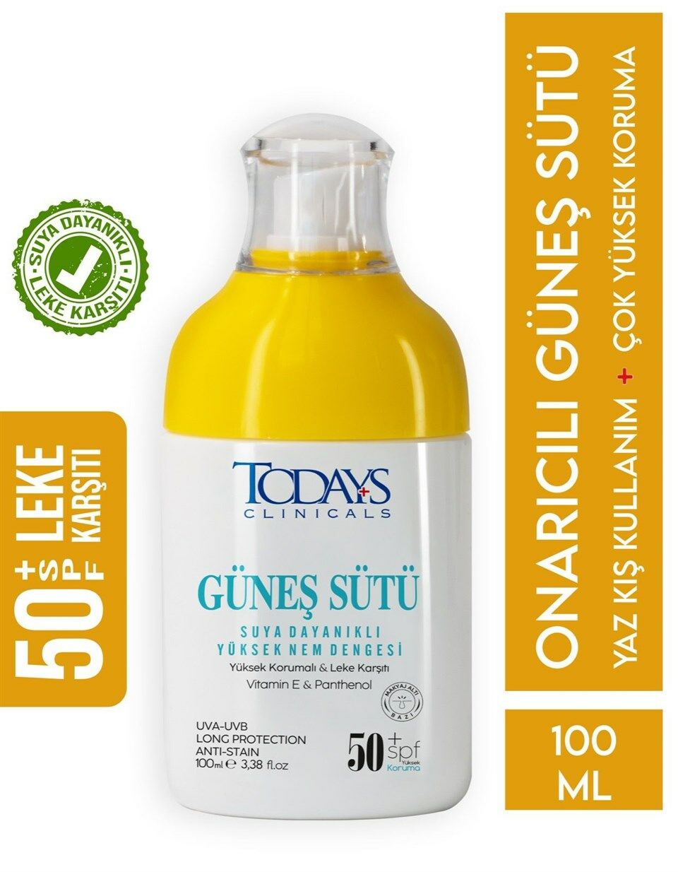 Todays Clinicals Güneş Sütü SPF50 100 ml
