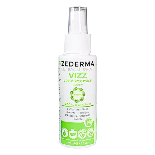 Zederma Vizz Doğal Sinek Kovucu Vücut Koruyucu Sprey 0 Ay+ 100 ml 12'li Stant