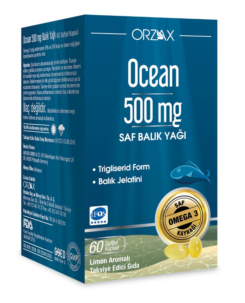 Ocean 500 Mg 60 Kapsül