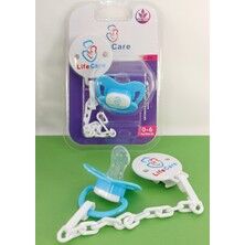 Life Care Baby Askılı Damaklı Ortodontik Emzik 1 Numara 0-6 Ay Mavi