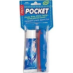 Vepa Pocket Diş Fırçası + Diş Macunu 20 ml  (6 Adet)