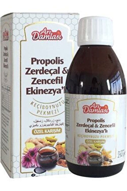 Arı Damlası Propolis Zerdeçal Zencefil Ekinezyalı Keçiboynuzu Pekmezi Yetişkin 250 gr
