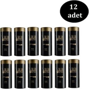 Jaja Saç Fiberi Toz Keratin İçeri Siyah 50 gr - 12 Adet