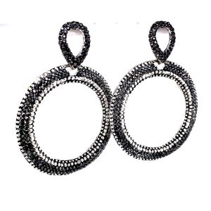 Chn-0164-2 Zara Küpe Eskitme Gümüş