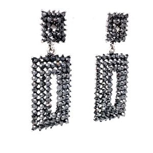 Chn-0164-5 Zara Küpe Eskitme Gümüş