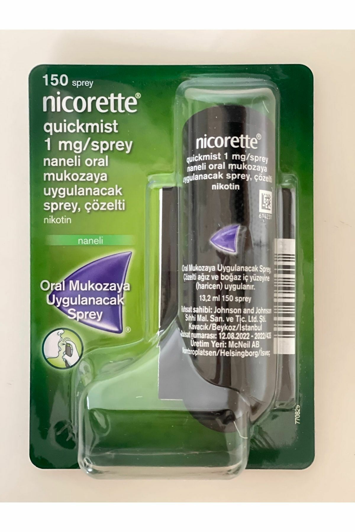 Nicorette Quickmist 1 mg Sprey Naneli Cözelti 13.2 ml
