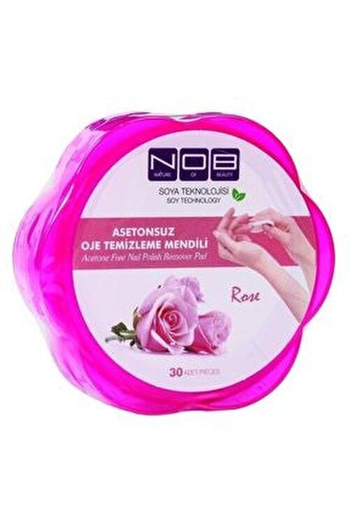 Nob Asetonsuz Oje Temizleme Mendili Rose