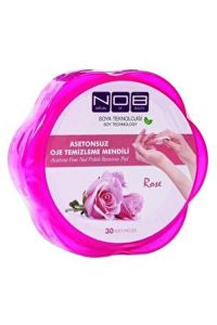 Nob Asetonsuz Oje Temizleme Mendili Rose