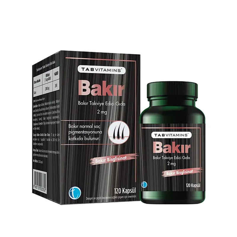 Tabvitamins Bakır 120 Kapsül