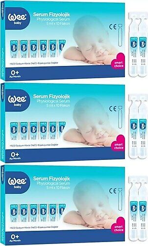 Wee Baby Serum Fizyolojik Seti 5 ml 10 Flakon - 3 Adet