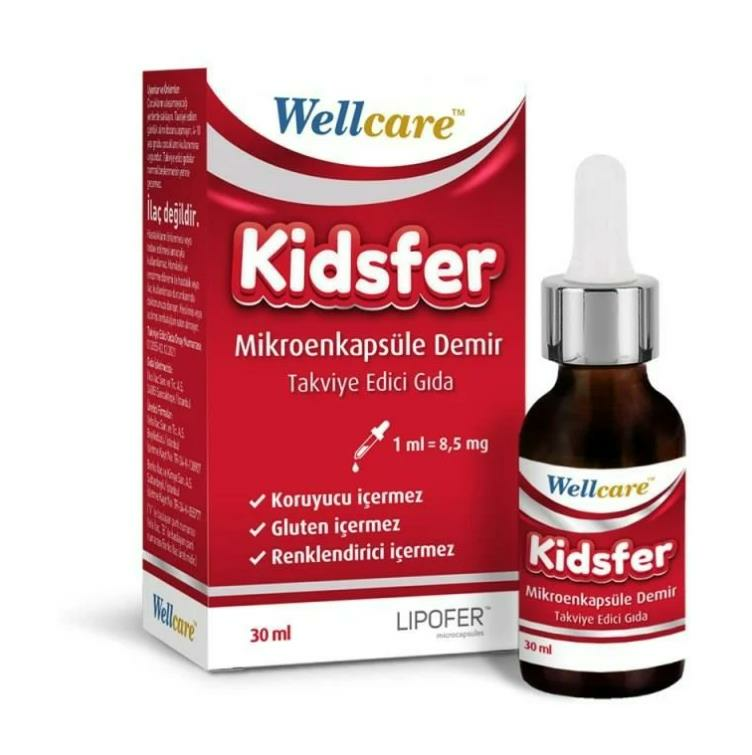 Wellcare Kidsfer Mikroenkapsule Demir Damla 30 ml