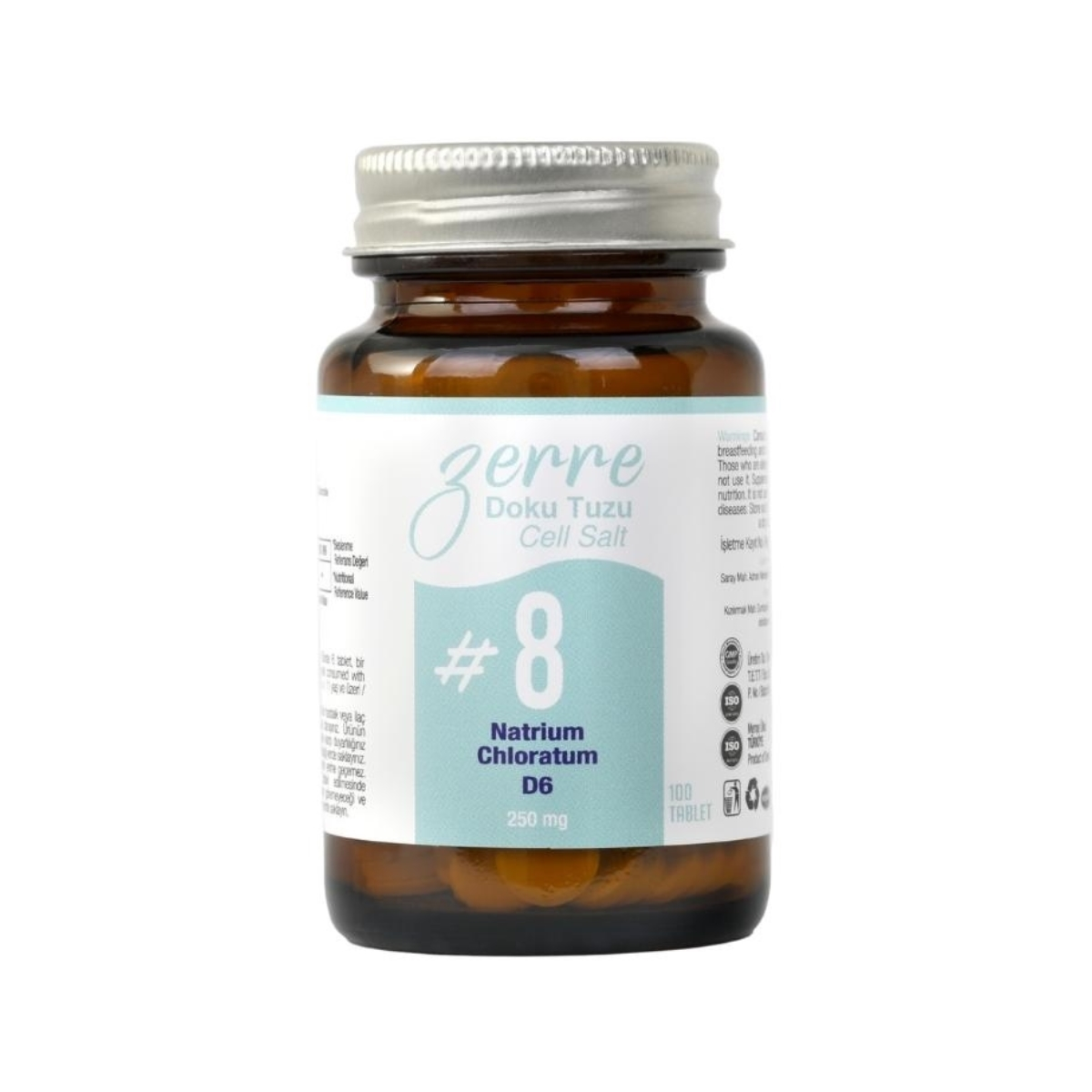 Zerre Doku Tuzu No:8 250 mg 100 Tablet