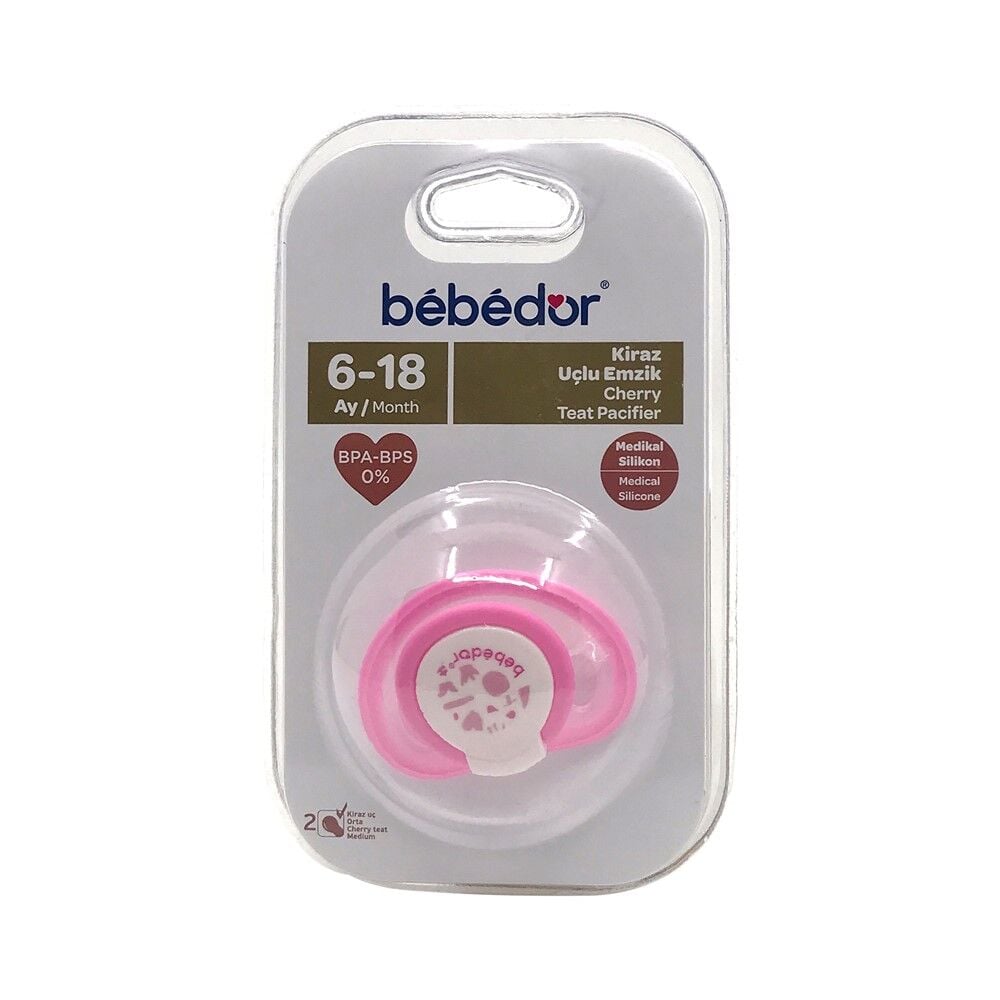 Bebedor 102 Kiraz Uç Emzik No: 2 - Pembe