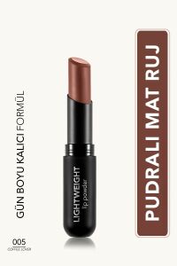 Flormar Lightweight Lip Powder Pudralı Mat Ruj - Coffee Lover 005