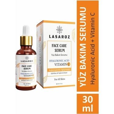 Lasaroz Yüz Bakım Serumu Hyaluronic Acid Vitamin C 30 ml