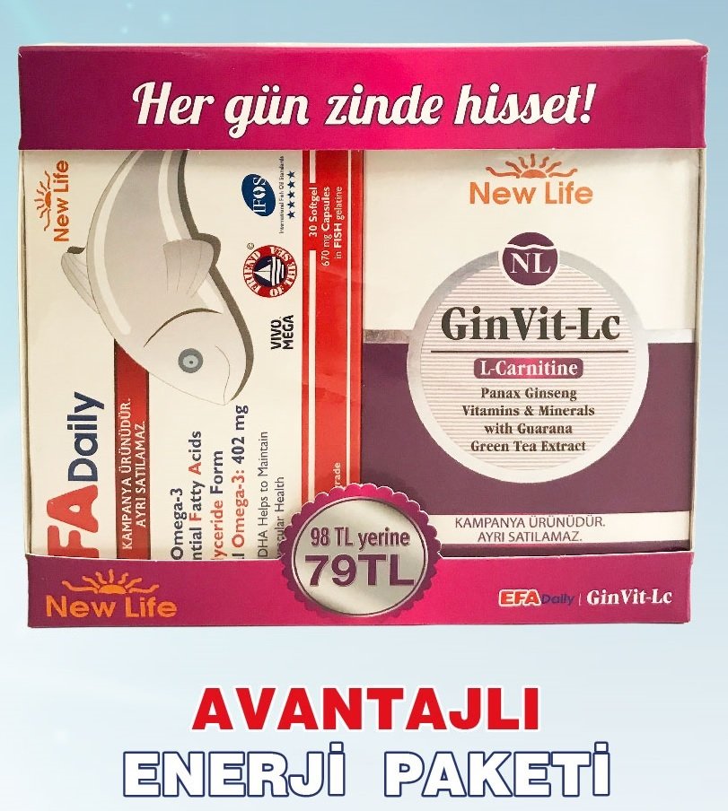 New Life Ginvit Lc+Efa Daily Omega3