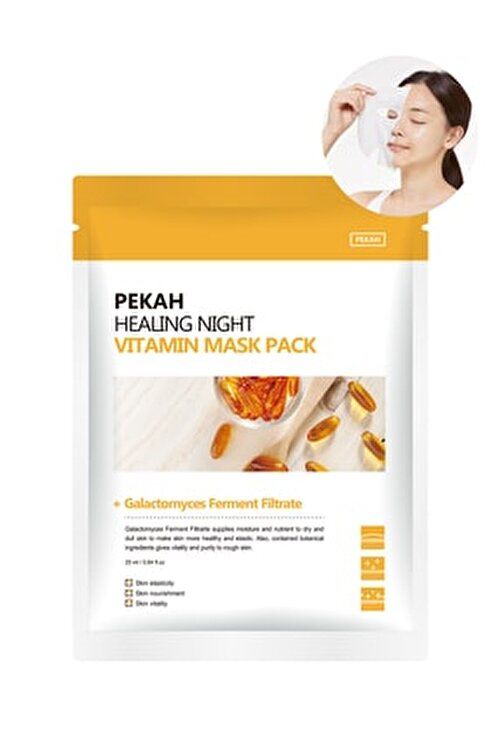 Pekah C Vitamini İçeren Aydınlatıcı Besleyici Yenileyici Yatıştırıcı Healing Yüz Maskesi