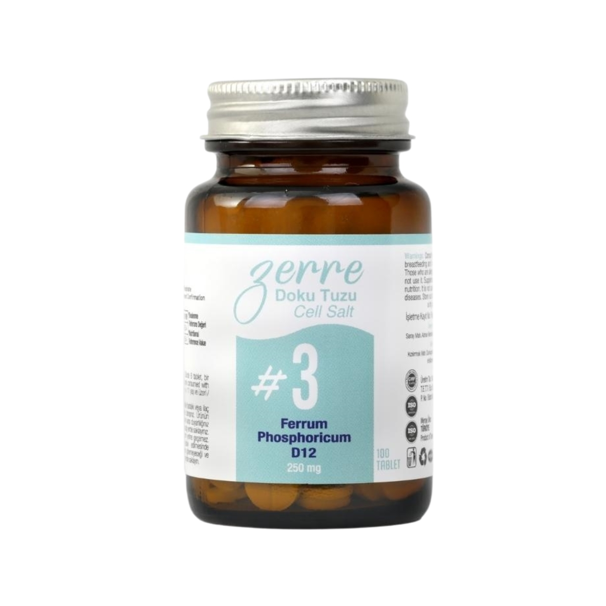 Zerre Doku Tuzu No: 3 250 mg 100 Tablet