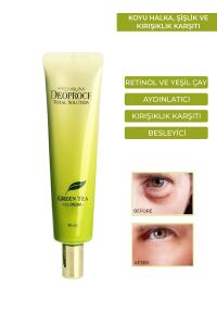Deoproce Yeşil Çay ve Retinol İçeren Koyu Halka Şişlik Kırışıklık Karşıtı Besleyici Göz Kremi 40 ml