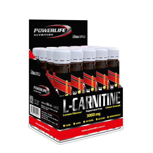 Powerlife L Carnitine 3000 MG Limon 20 Adet 25 ML