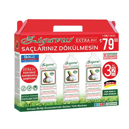 Zigavus 3 Al 2 Öde Sarımsaklı Şampuan 3X250