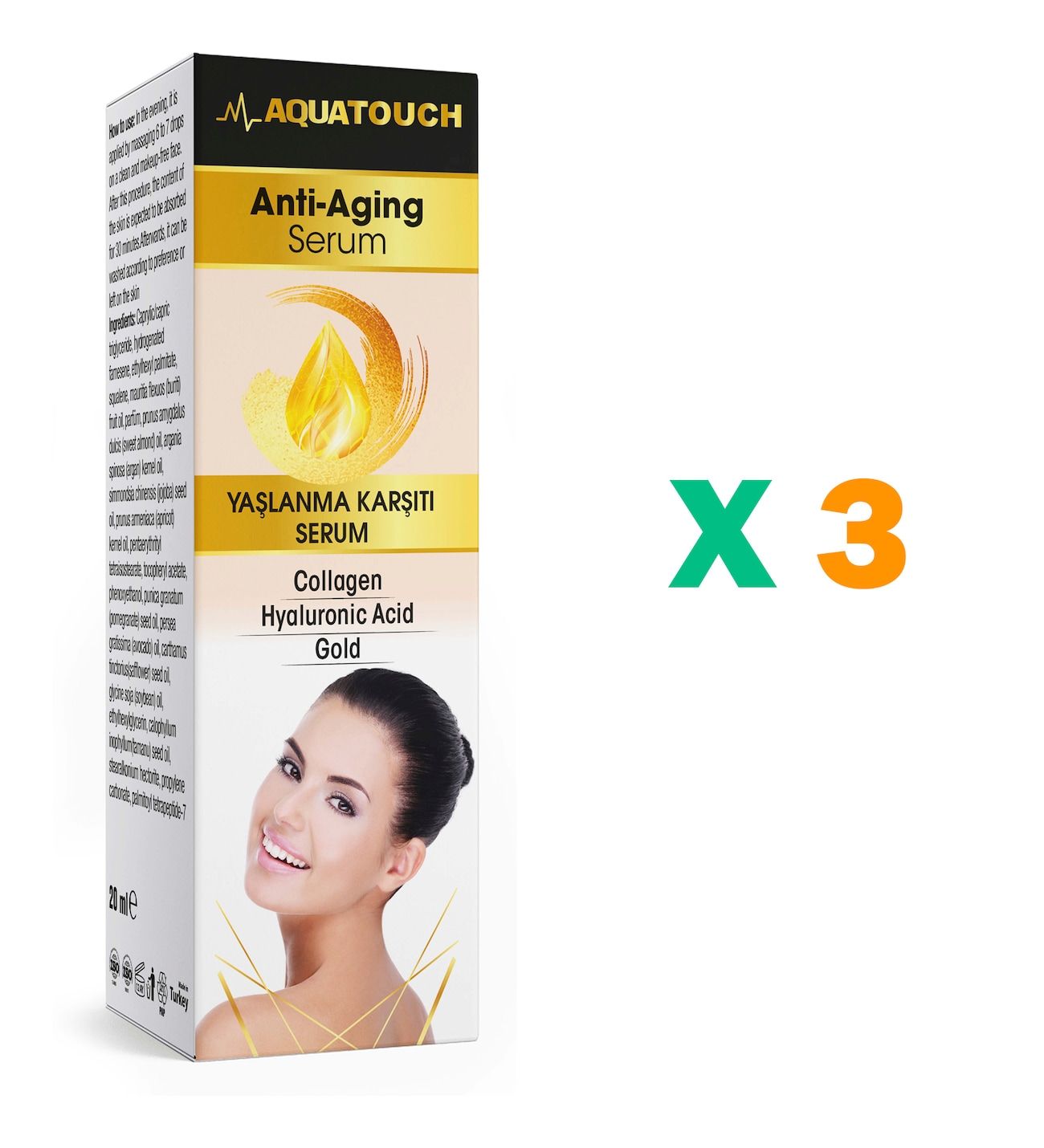 Aqua Touch Yaşlılık Karşıtı Serum 20 ml - 3 Adet