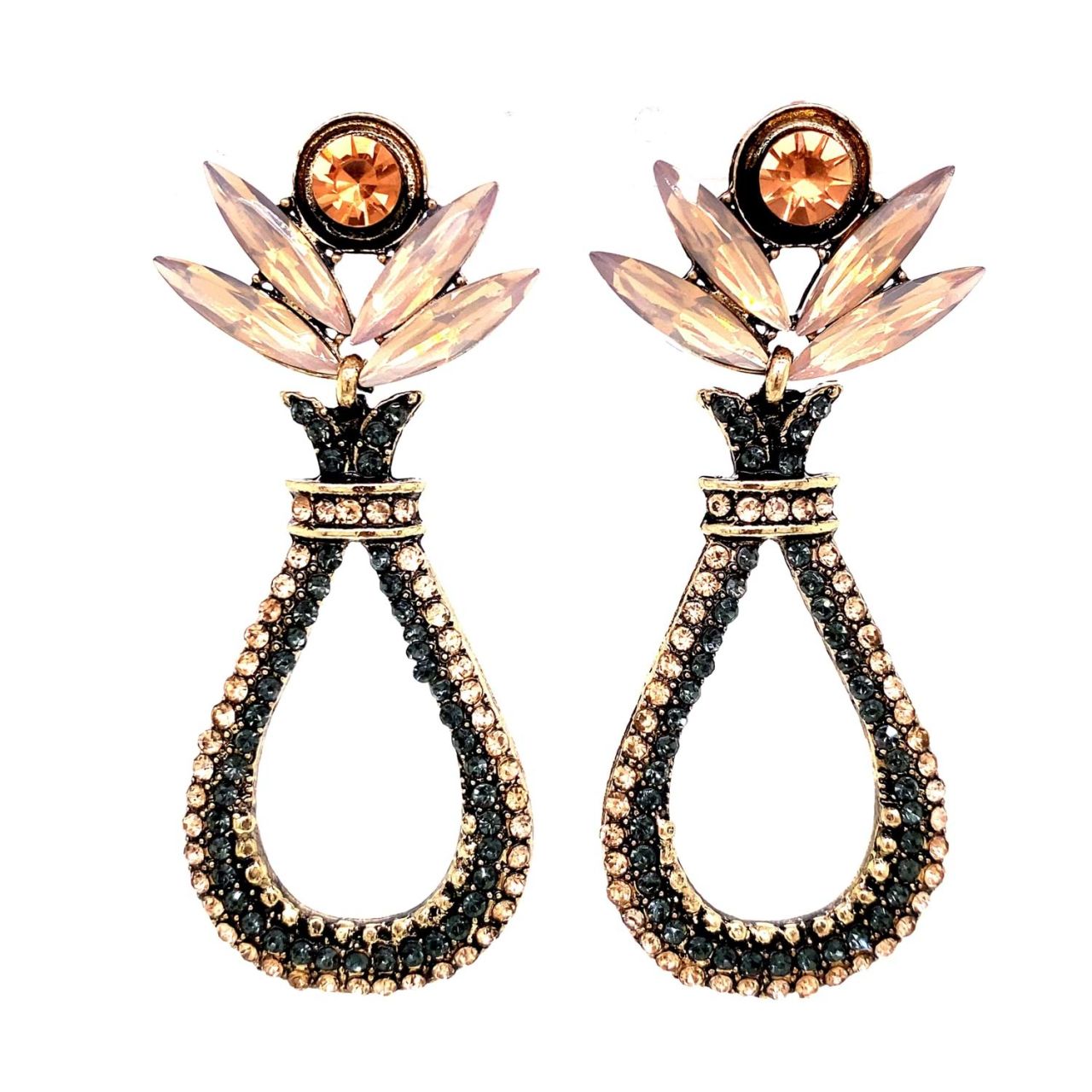 Chn-0163-3 Zara Küpe Eskitme Gold