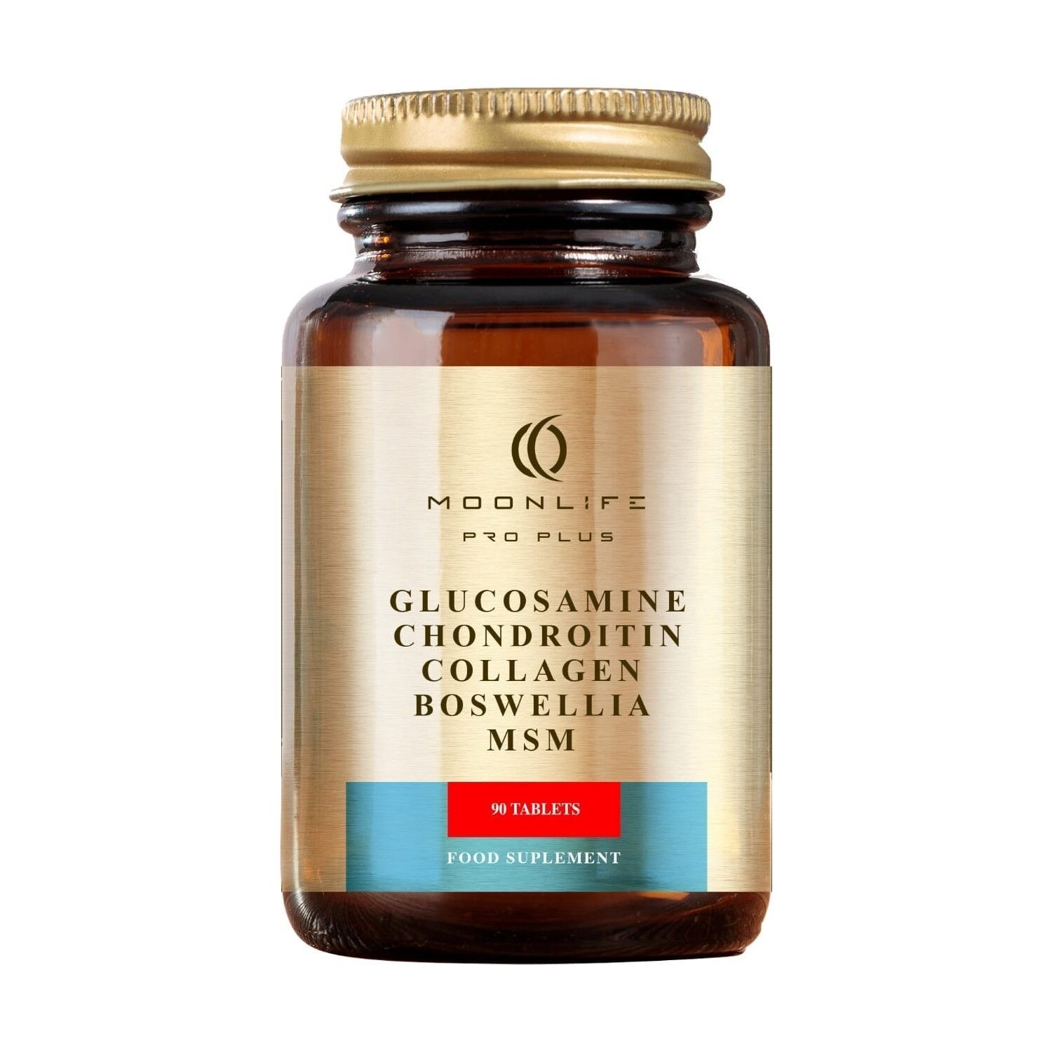 Moonlife Glucosamine Chondroitin Collagen Boswella Msm 90 Tablet + Glucosamine Krem 100 ml