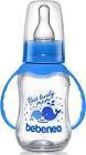 Bebeneo Kulplu Cam Biberon 120 ml - Mavi